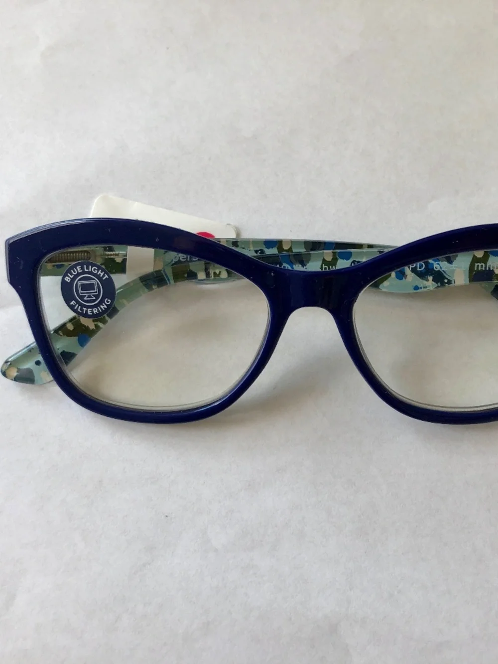 New Blue Brushwork Peepers Blue Light Filtering Reading Glasses +1.00